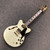 Used Agile AS-820 12 STRING Semi-Hollow Electric Guitar White 6-String AS-IS Neck Joint Crack 40111-S000191603 View 2