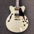 Used Agile AS-820 12 STRING Semi-Hollow Electric Guitar White 6-String AS-IS Neck Joint Crack 40111-S000191603 View 1