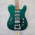 Used MJT TELE PARTSCASTER Semi-Hollow Electric Guitar Green 6-String 41124-S000209102 View 1