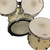 Used Ludwig 4PC HOLLYWOOD 22/12/12/16 WMP Vintage Drum Shell Kit White 22" Kick Drum 40083-S000155552 View 4