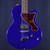 Used De Armond LPJ TYPE LP Type Electric Guitar Blue 6-String 41140-S000135687 View 1