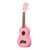 New Makala Pink Burst Soprano Dolphin Ukulele 41117-GU1MK-SDPKBURST View 2