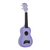 New Makala Purple Burst Soprano Dolphin Ukulele 41117-GU1MKSDPLBURST2006 View 3