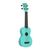 New Kala Aqua Mist Glow-in-the-Dark Soprano Recycled Waterman Ukulele 41117-GU1KA-R-WMG-BL-S View 3
