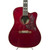 Used Epiphone Hummingbird EC Acoustic Electric Guitar Red View 2