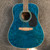 Used Hondo II DREADNOUGHT ASIS Laminate Top Acoustic Guitar Blue 40111-S000192166 View 1