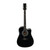 Used Esteban BLACK SILVER SINGLE CUT ACOUSTIC Laminate Top Acoustic Guitar Black 41120-S000036561 View 2