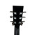 Used Esteban BLACK SILVER SINGLE CUT ACOUSTIC Laminate Top Acoustic Guitar Black 41120-S000036561 View 6