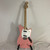 Used Squier SONIC MUSTANG Offset Double Cutaway Electric Guitar Pink 6-String 41128-S000111575 View 9