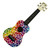 Used Amahi PSYCHEDELIC RAINBOW Ukulele w/ Custom Graphics 40090-S000083160 View 1