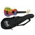 Used Amahi PSYCHEDELIC RAINBOW Ukulele w/ Custom Graphics 40090-S000083160 View 4