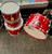 Used 1975 Gretsch SSB Vintage Drum Shell Kit Red 41131-S000012725 View 1