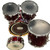 Used Mapex 5PC MERIDIAN MAPLE Drum Shell Kit Red 22" Kick Drum 41136-S000156390 View 9