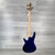 Used Ibanez SR300DX Bass Guitar - Blue 40112-S000182486 View 17