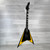 Used ESP LTD Alexi Laiho Signature Alexi-600 Electric Guitar - Black with Yellow Bevels 40112-S000182492 View 3
