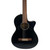 Used Fender CN-140SCE Nylon String Acoustic Electric Guitar – Black Cutaway 40090-S000083684 View 1