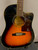 Used Epiphone AJ-220SCE Solid Top Acoustic Guitar Sunburst 41129-S000017854 View 2