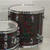 Used Ludwig Standard Vintage Drum Shell Kit Psychedelic Red 40015-S000338613 View 3