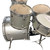 Used Pearl 5PC FORUM SERIES W/HW Drum Kit Silver/Gray 22" Kick Drum 41136-S000156923 View 7
