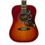 Used Epiphone HUMMINGBIRD/HS Solid Top Acoustic Guitar Red 40009-S000314911 View 2