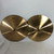 Used Paiste 404 HH HEAVY 14 BROWN LABEL Vintage Hi Hat Cymbals 14" 41128-S000113848 View 1