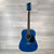 Used Jay Turser JJ45 Acoustic Guitar - Blue 40112-S000183431 View 3