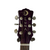 Used Luna FLO-PF-QM Laminate Top Acoustic Guitar Purple 41120-S000038161 View 2