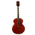Used Gretsch G6022E Solid Top Acoustic Guitar Orange 41120-S000038164 View 3