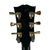 Used BURNY LES PAUL STYLE LEFTY W/NECK REPAIR Vintage LP Type Electric Guitar Black 6-String 41120-S000038258 View 6