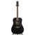 Used Fender CD160SE/12 Solid Top Acoustic Guitar Black View 2
