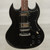Used Jay Turser JT-50 Double Cut Electric Guitar Black AS IS 40015-S000340579 View 1