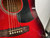 Used Aria AWGAGP-2R Laminate Top Acoustic Guitar Red 40012-S000316262 View 7