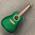 Used Art & Lutherie WILD CHERRY Solid Top Acoustic Guitar Green 40111-S000195775 View 2