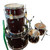 Used Ludwig 5PC ACCENT COMBO W/HDWR Drum Shells and Hardware Red 40009-S000316779 View 1