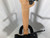 Used Fender TELECOUSTIC Laminate Top Acoustic Guitar Black 40107-S000158276 View 11