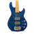 Used G&L Custom CLF Research L-2000 Bass Guitar Peacock Blue Urethane View 1