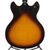 Used Washburn HB30 Semi-Hollow Electric Guitar Sunburst 6-String View 4