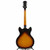 Used Washburn HB30 Semi-Hollow Electric Guitar Sunburst 6-String View 6