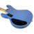 Used Sterling by Music Man StingRay HH 4-String Electric Bass Guitar - Blue 40090-S000085514 View 14