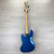Used Lotus FRETLESS JAZZ BASS J Type Bass Guitar Blue 4-String 41124-S000213978 View 6