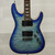 Used Schecter Omen Extreme Double Cut Electric Guitar Blue 40015-S000342409 View 1