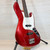 Used Squier JBASS Bass Guitar Red 4-String 41108-S000066895 View 1