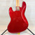 Used Squier JBASS Bass Guitar Red 4-String 41108-S000066895 View 7