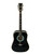 Used Esteban AMERICAN LEGACY TURQUOISE Laminate Top Acoustic Guitar Black 41130-S000012852 View 1
