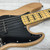 Used Squier Classic Vibe 70s Jazz V Bass Guitar Natural 5-String 40051-S000120273 View 6