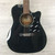 Used Yamaha FGX-412C BL Laminate Top Acoustic Guitar Black 41124-S000214314 View 2