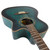 Used Dean Exotica Quilt Ash Acoustic-Electric Guitar Transparent Blue Satin 40090-S000085809 View 4
