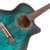 Used Dean Exotica Quilt Ash Acoustic-Electric Guitar Transparent Blue Satin 40090-S000085809 View 8