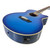 Used Washburn Festival EA15 Mini Jumbo Cutaway Acoustic-Electric Guitar - Flame Transparent Blue 40090-S000085811 View 3