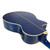 Used Washburn Festival EA15 Mini Jumbo Cutaway Acoustic-Electric Guitar - Flame Transparent Blue 40090-S000085811 View 17